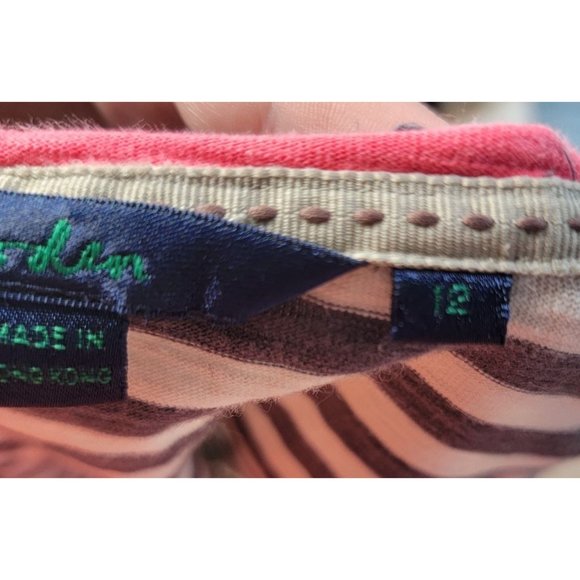 Boden striped long sleeve tee, sz12 - Picture 4 of 5